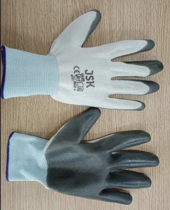 Cut Proof Nitrile PU Coated Safety Gloves, Size: 11 Inches