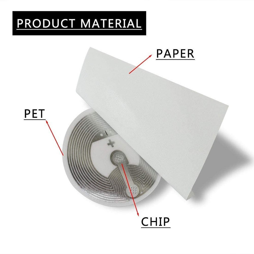 125KHz Protocol Ntag 215 Label, Customizable RFID Tags