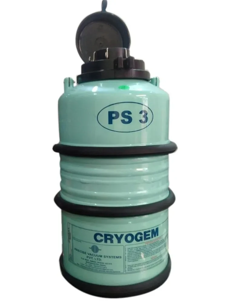 Aluminium Cryogem PS 3 Liquid Nitrogen Container, For Semen Preservation