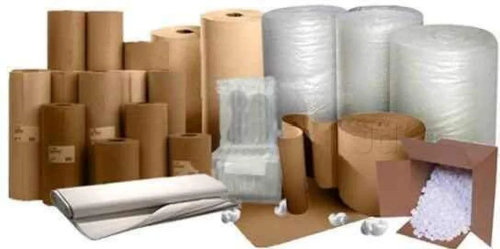 1 White Packaging Material Roll, Thickness: Up To 50 Gsm