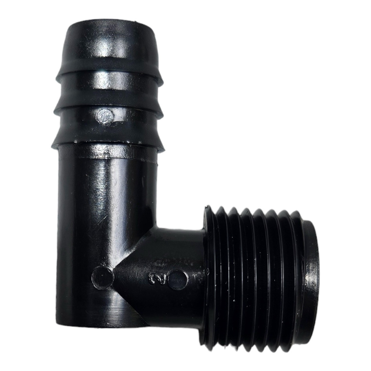 FlexNet Elbow Connector 1/2&quot; MPT X 16mm Barb, Qty 50 bag