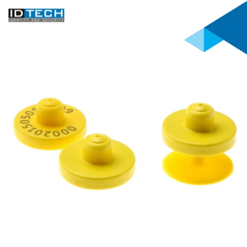 Yellow Thermoplastic Pu RFID Animal Ear Tags, Packaging Type: Packet