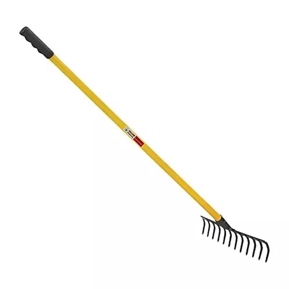 Falcon 16 Teeth Premium Garden Rake With Steel Handle and Grip, FRWH-16