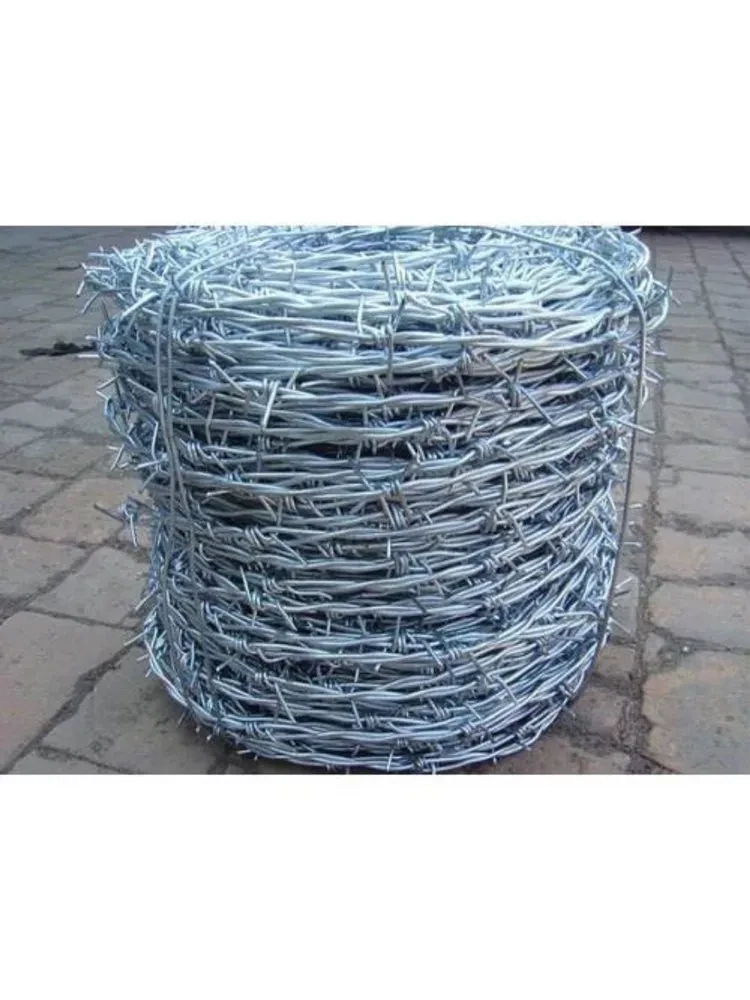 Iron Galvanized GI Fencing Barbed Wire, Wire Diameter: 2.5 mm, Size: 90 Meter (length)